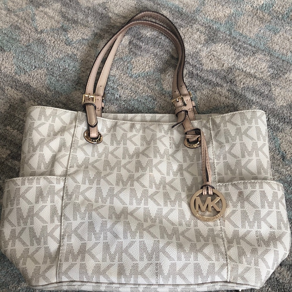 Authentic Michael Kors Jet Set Signature Logo Tote